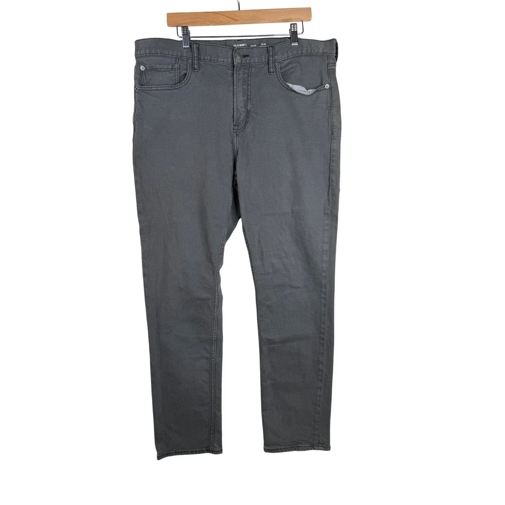 Old Navy Slim Fit Built in Flex Jeans size 38X32 Gray